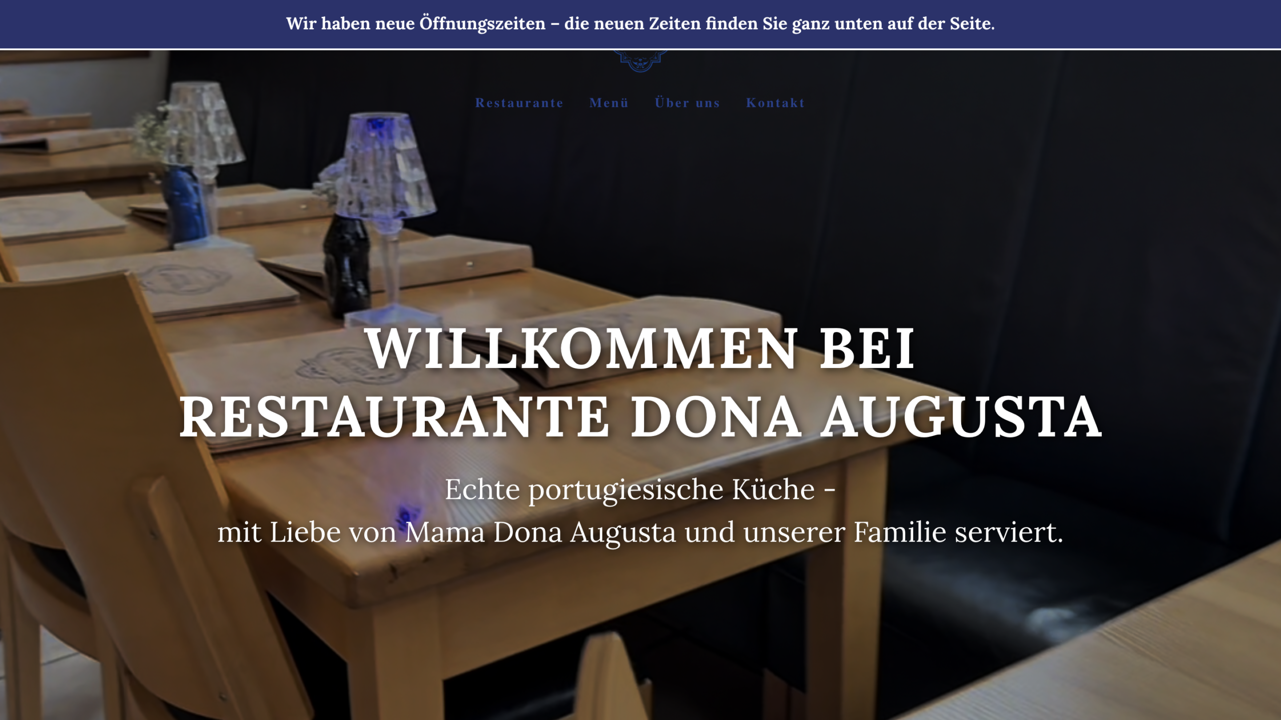 Restaurante Dona Augusta - Website